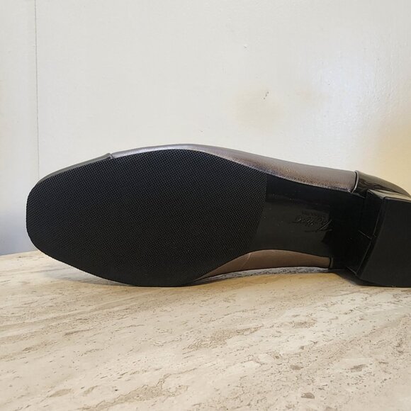 Trotters Daisy Pump Women's Shoes Taupe/ Pewter Size US 8.5 Block Heel - Picture 5 of 11